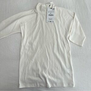 NWT Zara turtle neck cream tshirt